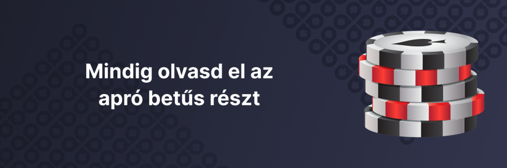 Befizetés nélküli bónusz - A feltételek