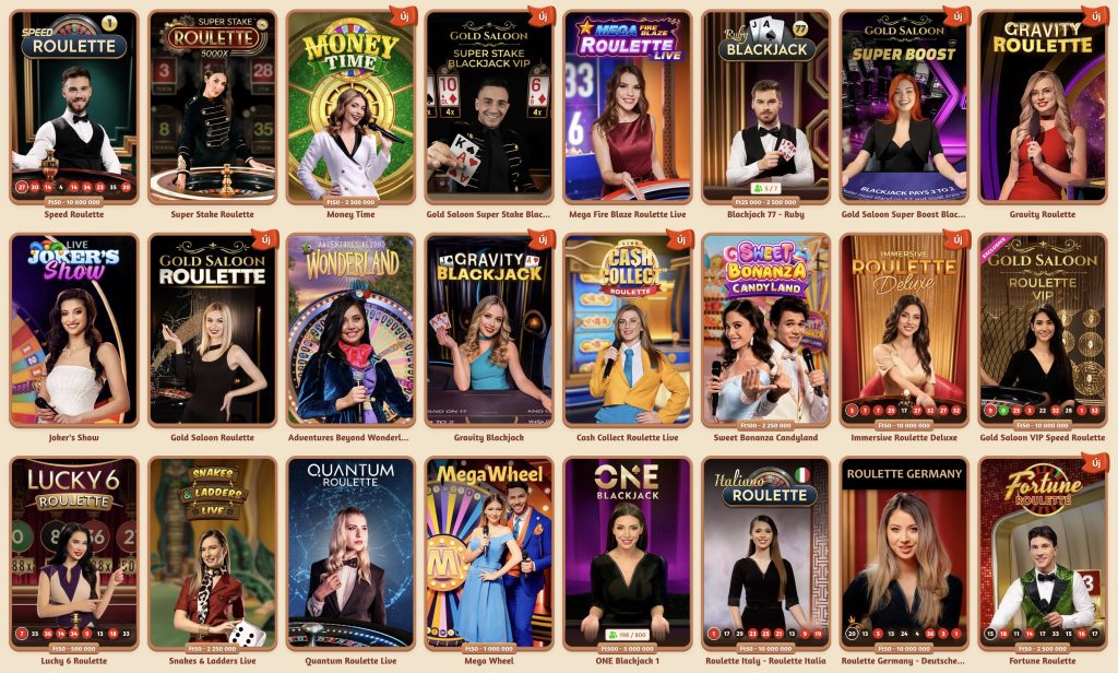 BillyBets Casino - Élő kaszinójátékok