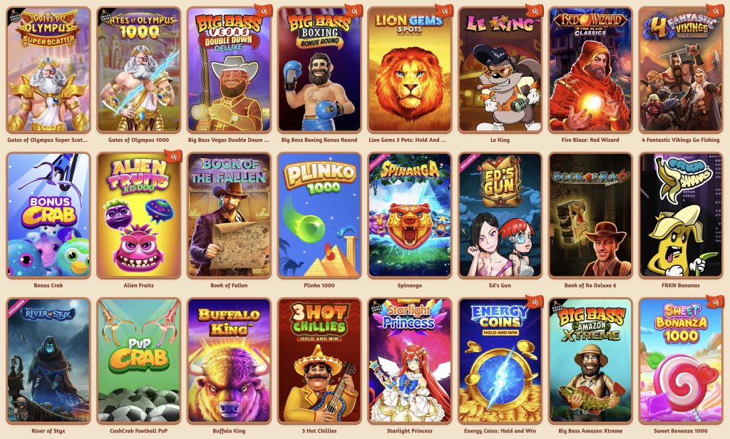BillyBets Casino - Nyerőgépes játékok