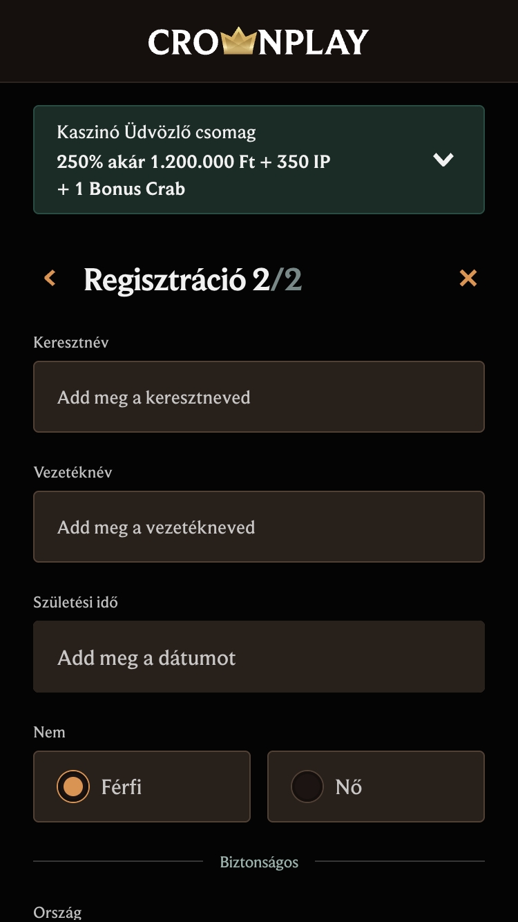 CrownPlay_kaszinó regisztráció 4