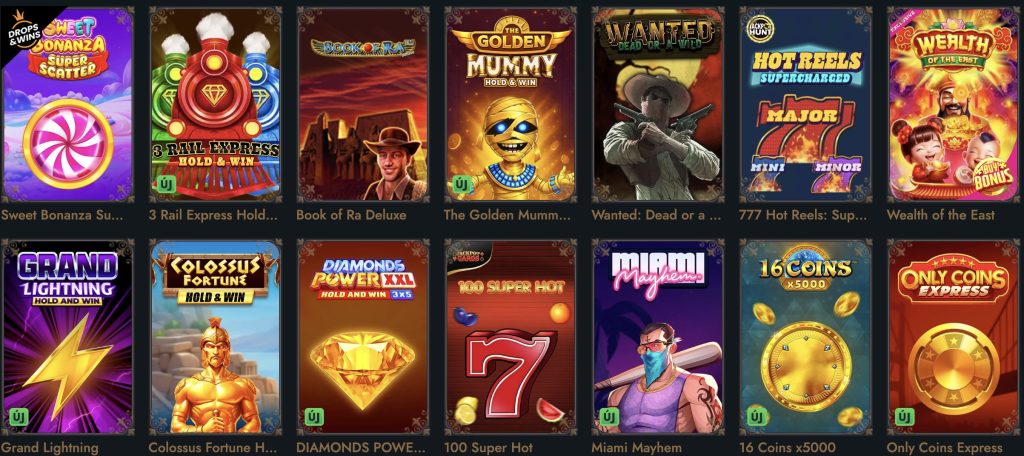 HeroSpin Casino játékok