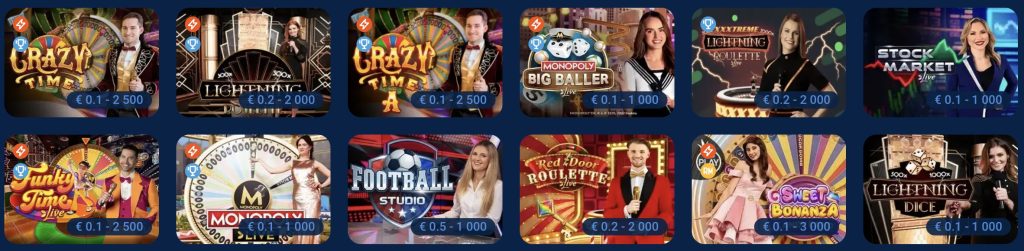 MostBet élő kaszinó