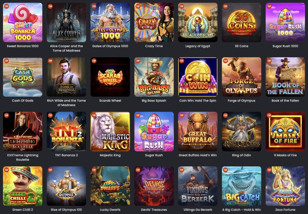 Spinline Casino - Nyerőgépek