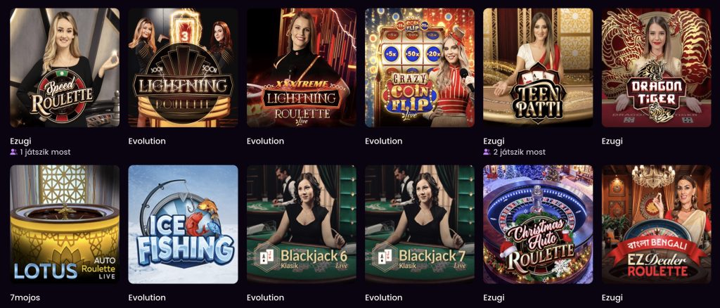 iWild Casino élő kaszino