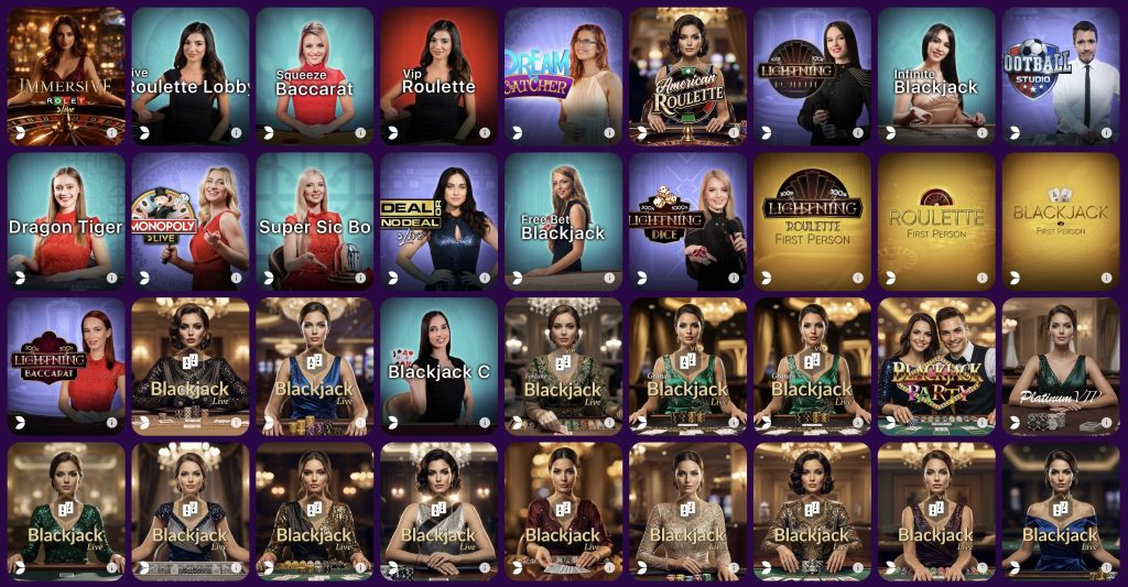 Fantasino Casino - Élő kaszinó
