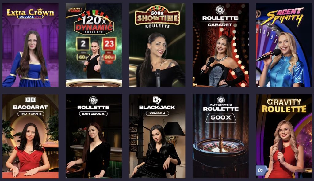 Powbet Élő kaszinó játékok