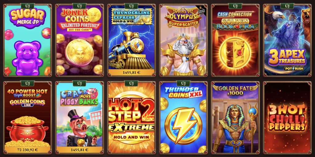 CrazyTower Casino játékok