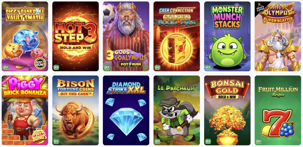 Slots Palace játékválaszték